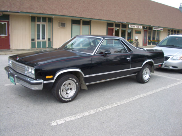 1984 Black Chevrolet El Camino