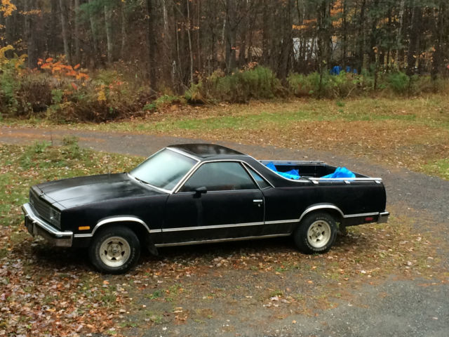 1984 Black Chevrolet El Camino