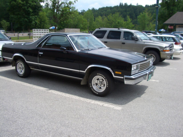 1984 Black Chevrolet El Camino
