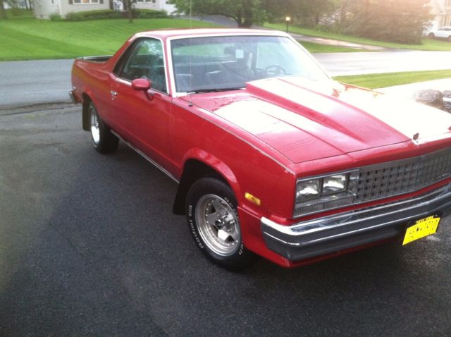 1984 Red Chevrolet El Camino