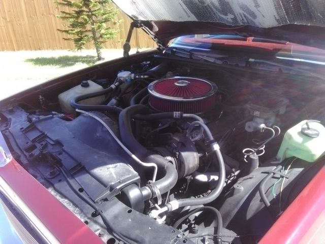 1984 Burgundy/Silver Chevrolet El Camino Standard Cab Pickup