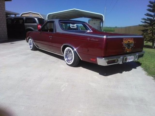 1984 Burgundy/Silver Chevrolet El Camino Standard Cab Pickup
