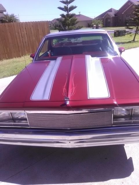 1984 Burgundy/Silver Chevrolet El Camino Standard Cab Pickup