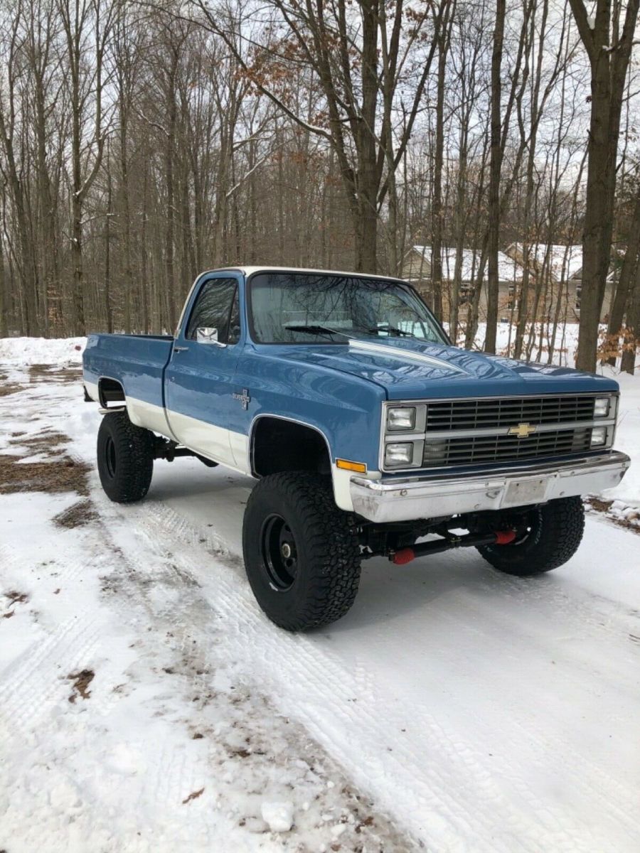 1984 Blue and white Chevrolet C/K Pickup 2500 Standard Cab Pickup