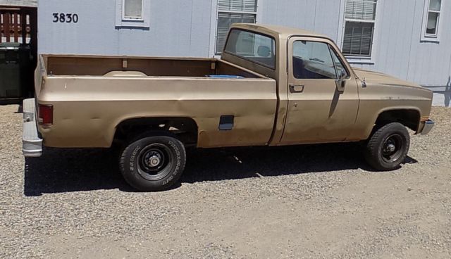1984 Gold Chevrolet C/K Pickup 1500 Standard Cab Pickup