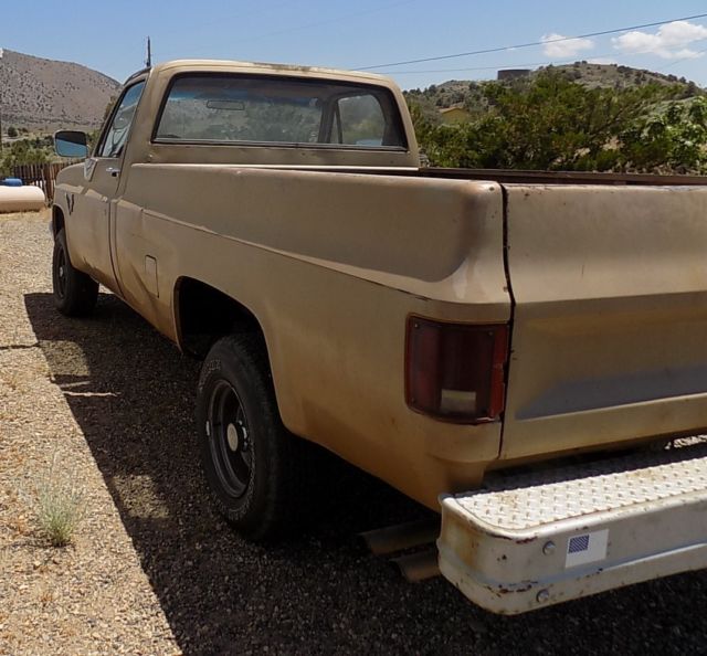 1984 Gold Chevrolet C/K Pickup 1500 Standard Cab Pickup