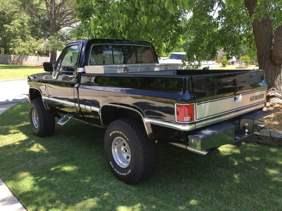1984 Black Chevrolet C/K Pickup 1500 Standard Cab Pickup