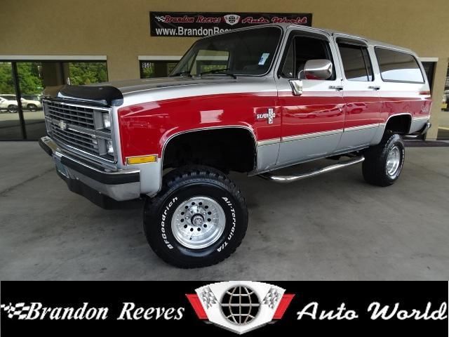 1984 Red Chevrolet Suburban SUV