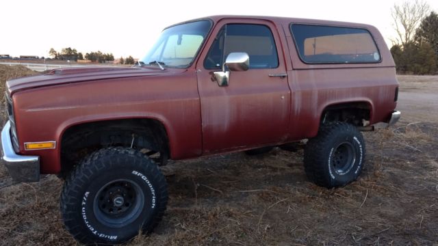 1984 Red Chevrolet Blazer