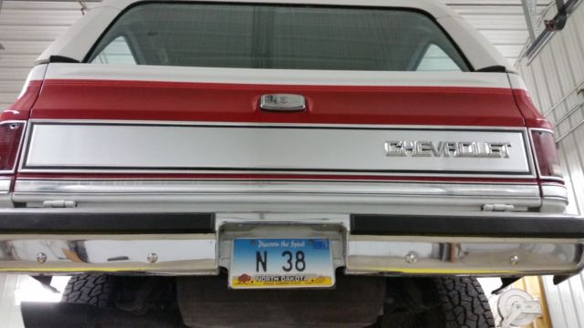 1984 Red & White Chevrolet Blazer SUV