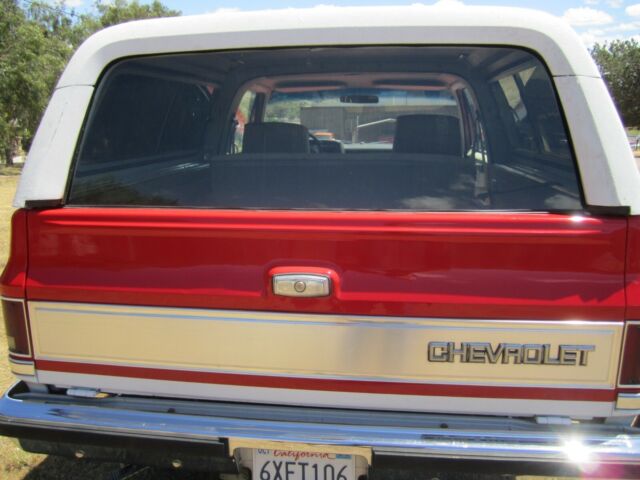 1984 Red/White Chevrolet Blazer