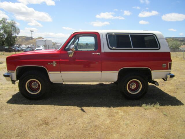 1984 Red/White Chevrolet Blazer