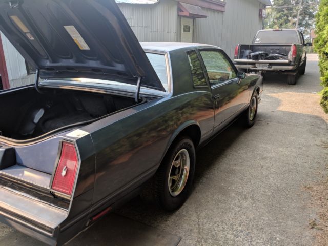 1984 Blue Chevrolet Monte Carlo Sedan