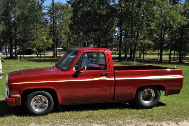 1984 Burgundy Chevrolet C-10 Standard Cab Pickup