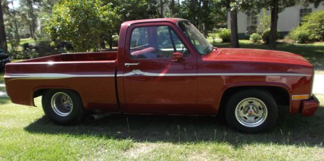 1984 Burgundy Chevrolet C-10 Standard Cab Pickup