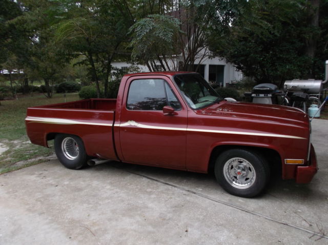 1984 Burgundy Chevrolet C-10 Standard Cab Pickup