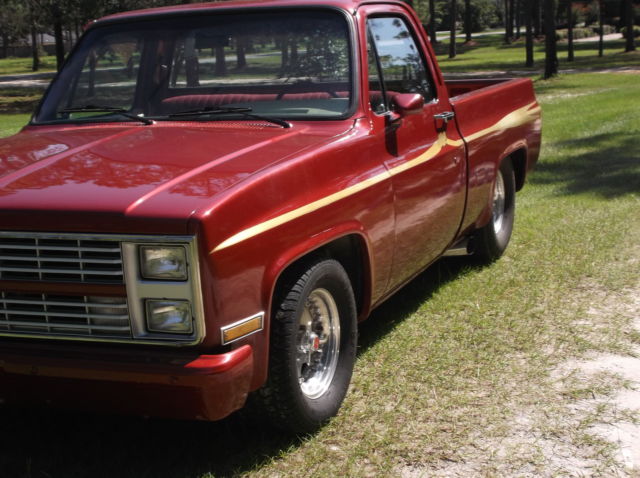 1984 Burgundy Chevrolet C-10 Standard Cab Pickup