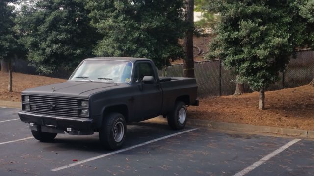 1984 Flate black Chevrolet C/K Pickup 1500