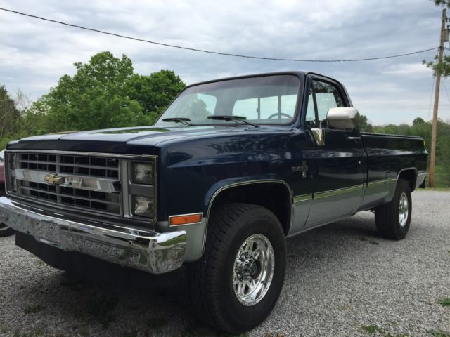 1984 Blue and silver Chevrolet Other Pickups Fleetside