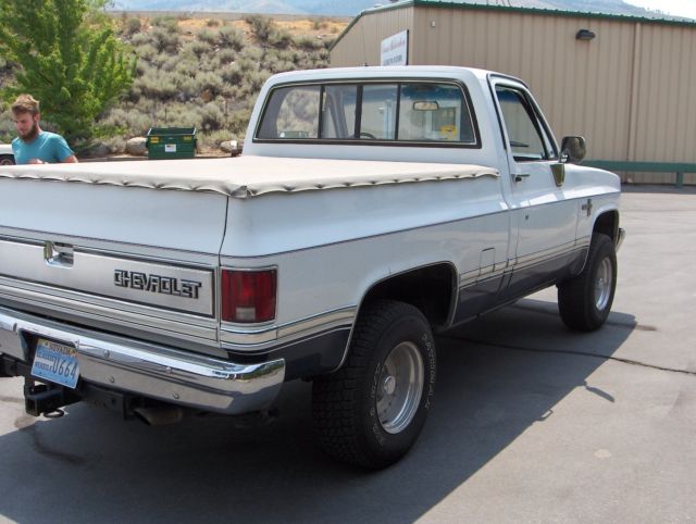 1984 White Chevrolet C/K Pickup 1500 Standard Cab Pickup