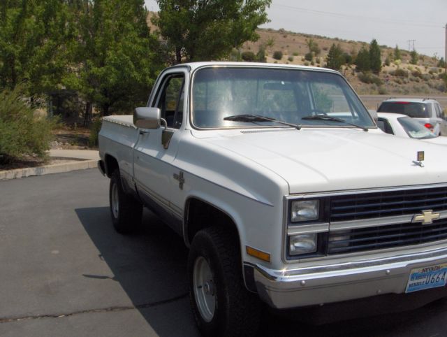 1984 White Chevrolet C/K Pickup 1500 Standard Cab Pickup
