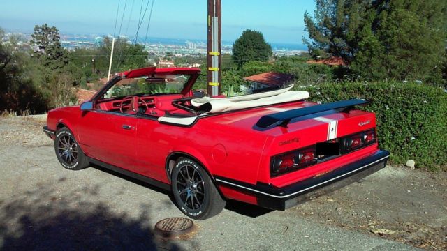 1984 Red Chevrolet Celebrity Convertible