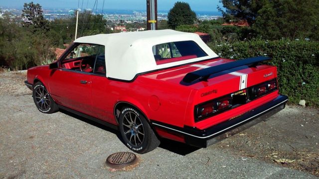 1984 Red Chevrolet Celebrity Convertible