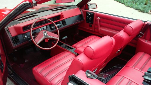1984 Red Chevrolet Celebrity Convertible