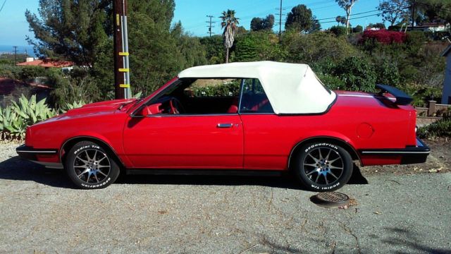 1984 Red Chevrolet Celebrity Convertible