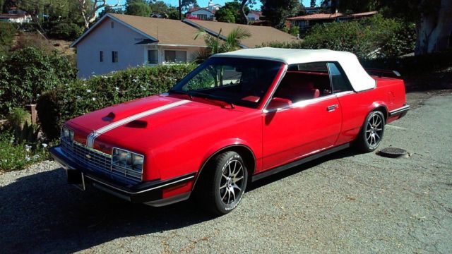 1984 Red Chevrolet Celebrity Convertible