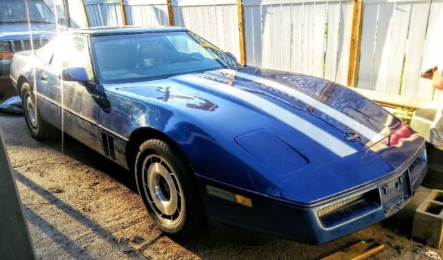 1984 Blue Chevrolet Corvette Coupe
