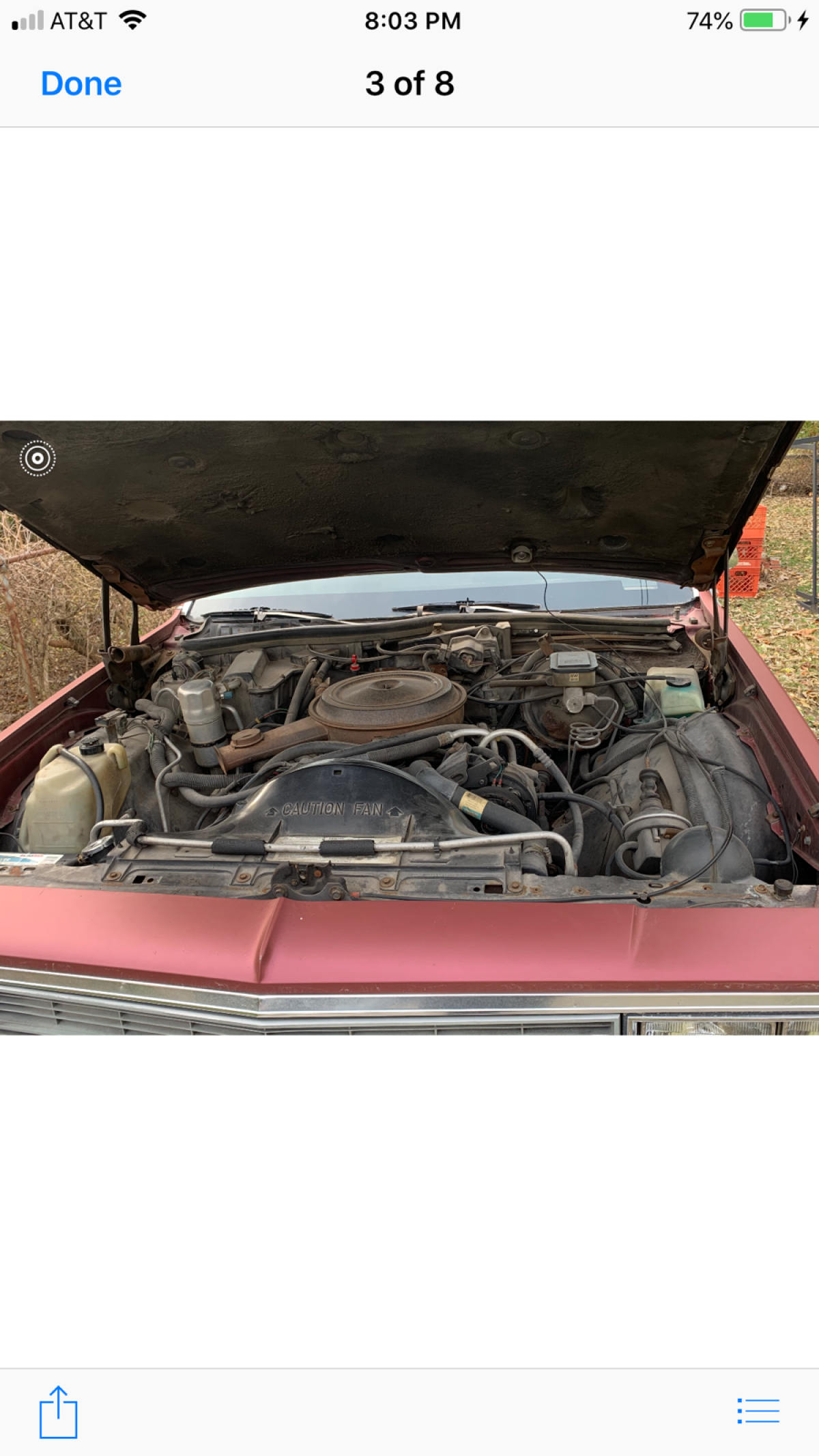 1984 Maroon Chevrolet Impala Sedan