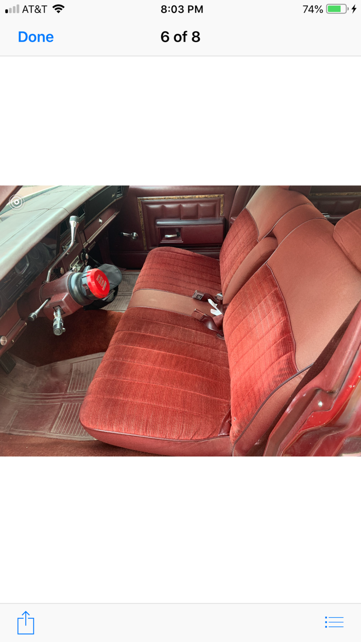 1984 Maroon Chevrolet Impala Sedan