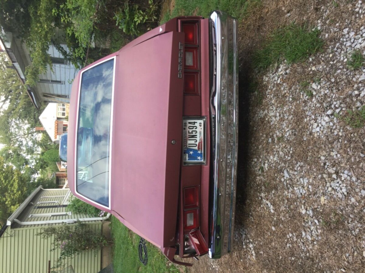 1984 Maroon Chevrolet Impala Sedan