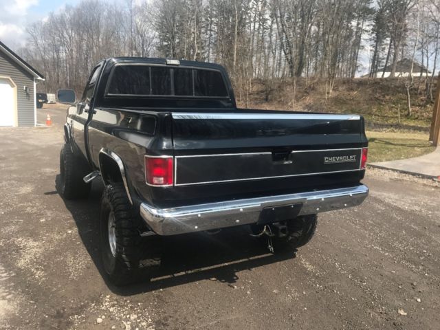 1984 Black Chevrolet C/K Pickup 1500 Standard Cab Pickup