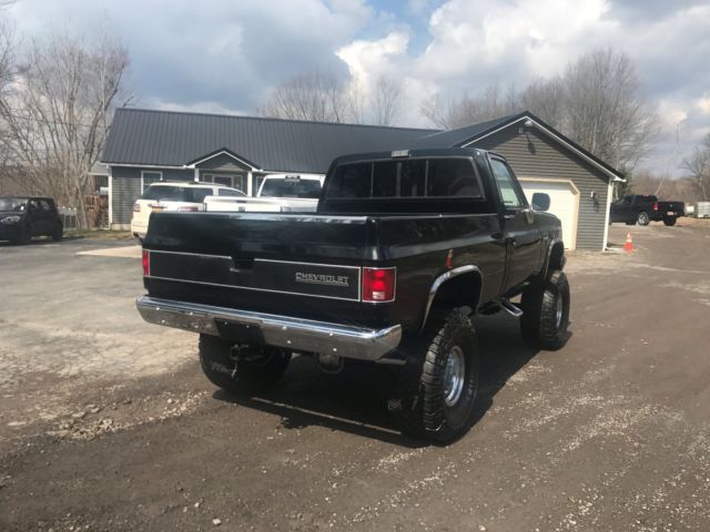 1984 Black Chevrolet C/K Pickup 1500 Standard Cab Pickup