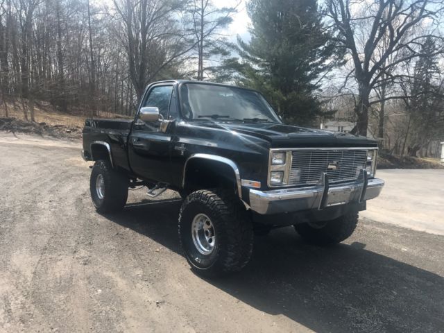 1984 Black Chevrolet C/K Pickup 1500 Standard Cab Pickup