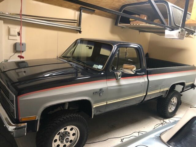 1984 Blue and Silver Chevrolet C/K Pickup 2500 Standard Cab Pickup
