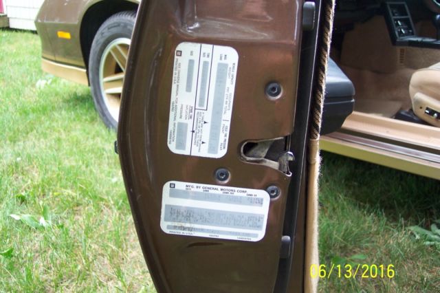 1984 Brown Chevrolet Camaro Coupe