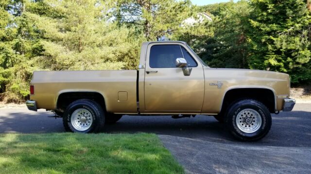 1984 Gold Chevrolet Silverado 1500 Standard Cab Pickup