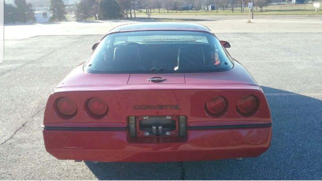 1984 Red Chevrolet Corvette Coupe