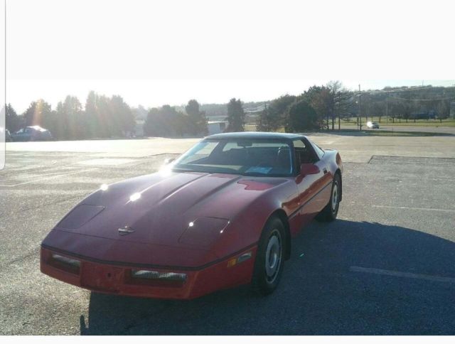 1984 Red Chevrolet Corvette Coupe
