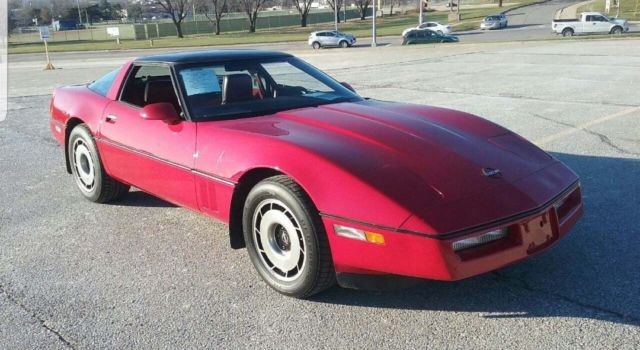 1984 Red Chevrolet Corvette Coupe