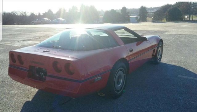 1984 Red Chevrolet Corvette Coupe