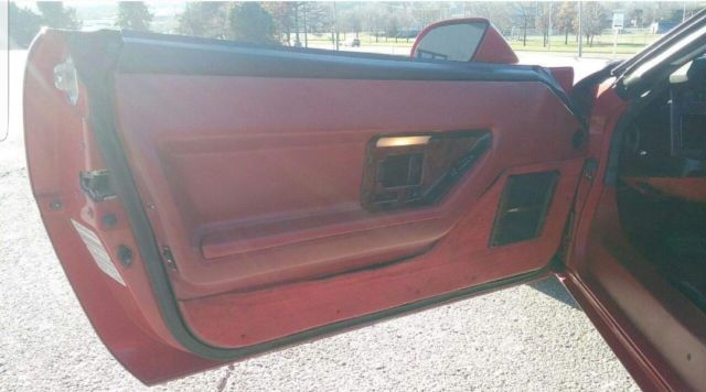 1984 Red Chevrolet Corvette Coupe