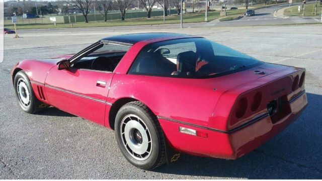 1984 Red Chevrolet Corvette Coupe