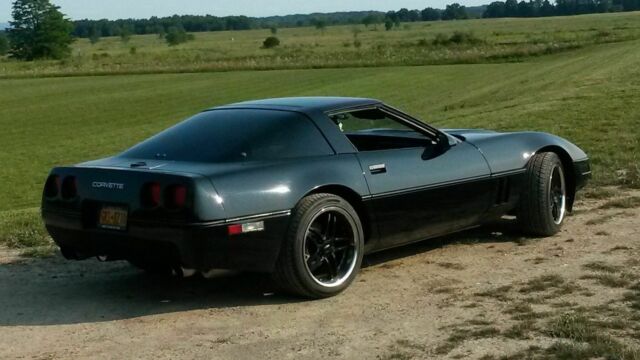 1984 black Chevrolet Corvette Coupe