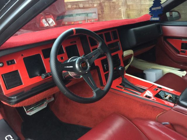 1984 Red Chevrolet Corvette Hatchback