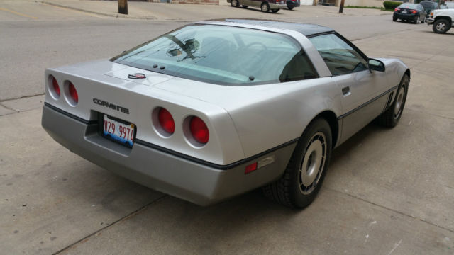 1984 Silver Chevrolet Corvette Coupe