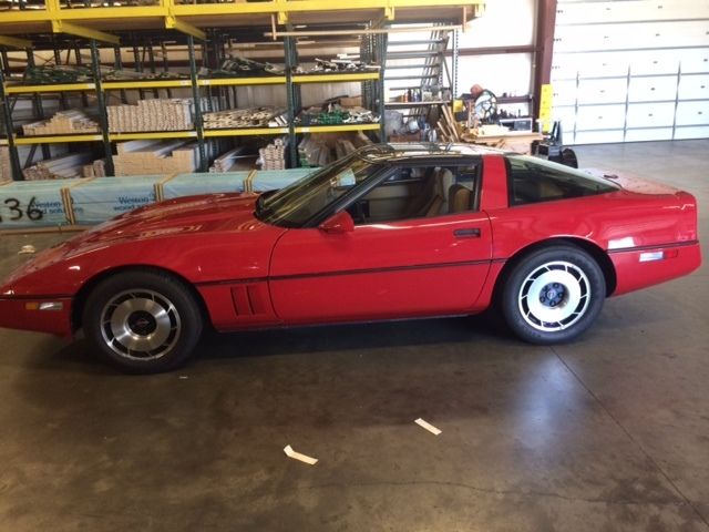 1984 Red Chevrolet Corvette Coupe